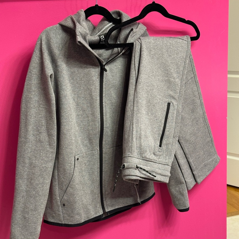 GAP Kids Light Gray Athletic Hoodie and Joggers